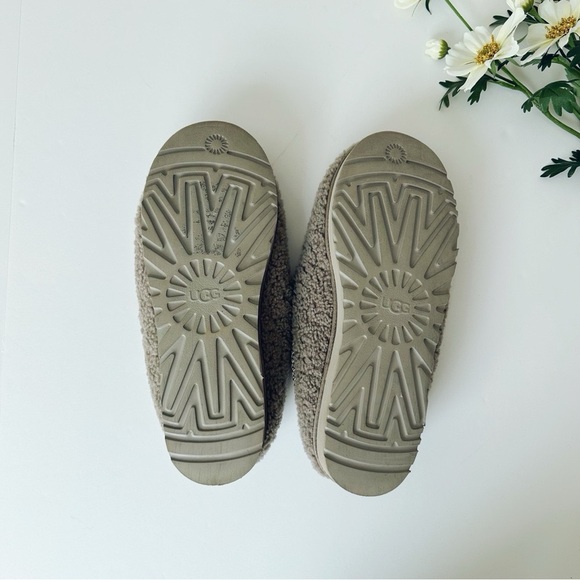 UGG Tazz Maxi Curly Genuine Shearling Slipper Grey - Picture 10 of 13